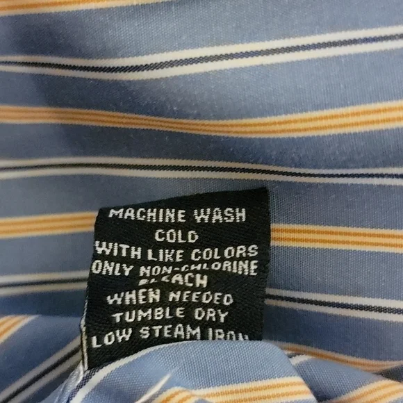 𝅺BOGARI men's button down long sleeve flip cuff dress shirt size xl - Picture 8 of 12